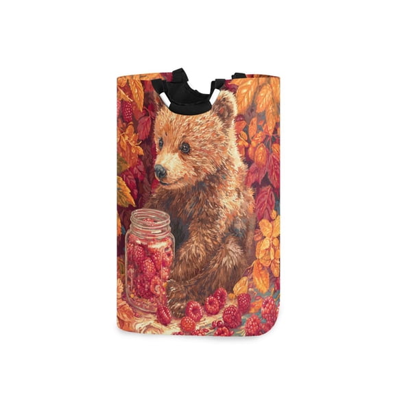 Laundry Basket Laundry Hampers Storage Basket Store Clothes Lightweight and Foldable Cute Grizzly Bear