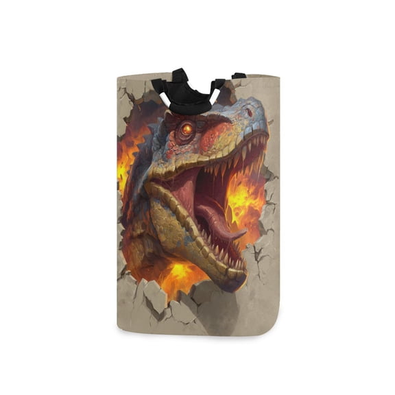 Laundry Basket Laundry Hampers Storage Basket Store Clothes Lightweight and Foldable Dinosaur Icon Design
