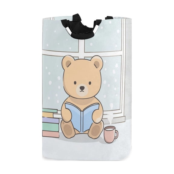 Laundry Basket Laundry Hampers Storage Basket Store Clothes Lightweight and Foldable Little Bear Reading