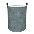 thumbnail image 1 of Laundry Basket, Math Print Quadrant Waterproof Laundry Hamper With Padded Handles, Clothes Hamper For Laundry, Bedroom, Dorm, Towels, Laundry Bin Easy Storage, 1 of 8