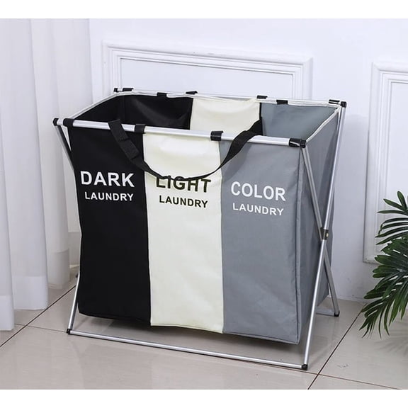 . Laundry Basket Organizer. 3 Sections. 24"x14''x23''. SHIPS FROM USA