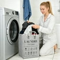 thumbnail image 1 of Laundry Basket Portable Collapsible Basket, Foldable Laundry Baskets Clothes Baskets, Decorative Laundry Baskets Clothes Hamper, Collapsible Laundry Baskets(1pc), 1 of 6