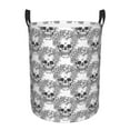 thumbnail image 1 of Laundry Basket, Skull Waterproof Laundry Hamper With Padded Handles, Clothes Hamper For Laundry, Bedroom, Dorm, Towels, Laundry Bin Easy Storage, 1 of 8
