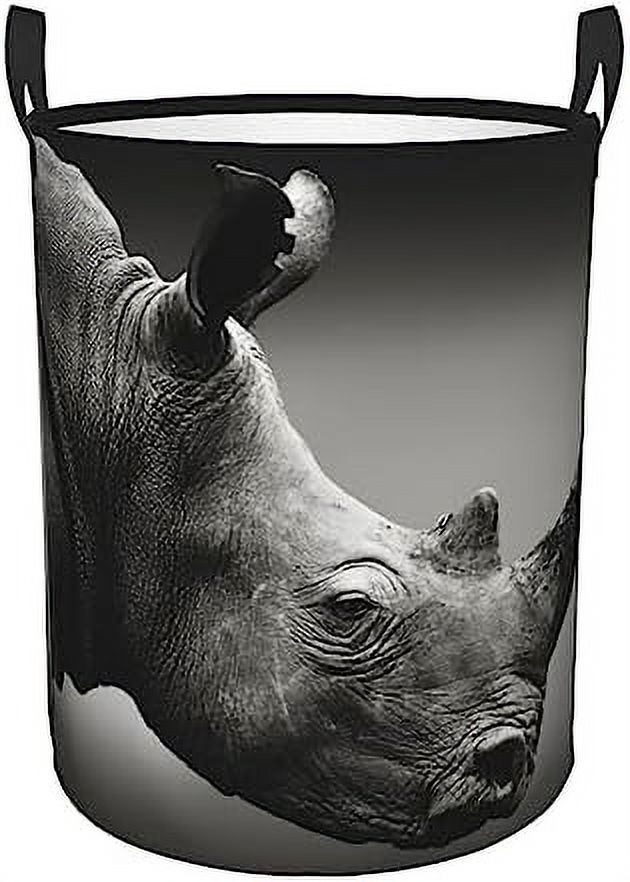 Laundry Basket South Africa Rhino Printed Laundry Hamper Freestanding Waterproof Clothes Basket