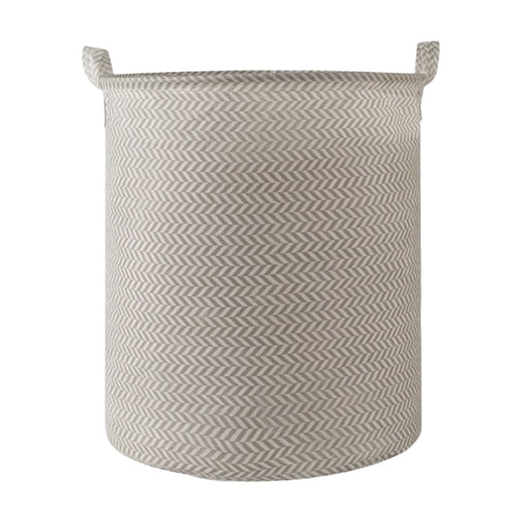 Laundry Basket,Tall Cylindrical Sturdy Side Handles Portable for Bathroom Living Room 15.74x1 1.81 Inch