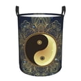 thumbnail image 1 of Laundry Basket, Yin And Yang Mandala Waterproof Laundry Hamper with Padded Handles, Clothes Hamper for Laundry, Bedroom, Dorm, Towels, Laundry Bin Easy Storage, 1 of 6