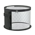 thumbnail image 1 of Laundry Basket,ZKCCNUK Transparent Mesh Hat Storage Bag For Travel Stackable Storage Oxfords Cloth Handles for Storing Dirty Clothes In The Bathroom Mesh And Breathable Black, 1 of 6