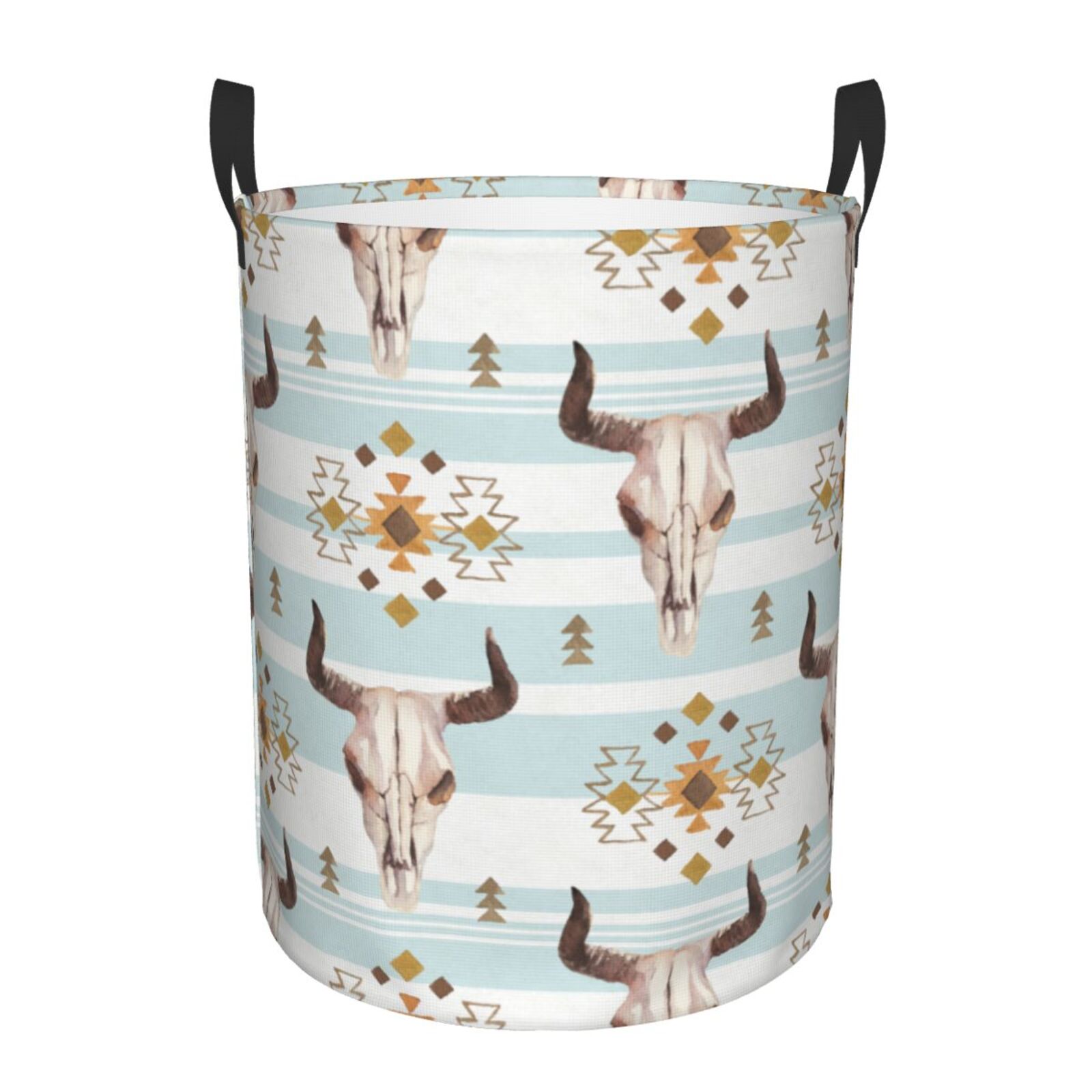 Funny Highland Cow Laundry Basket - Foldable Hamper With Handles, 17.3"H X 13.6"D, Oxford Cloth - View #8