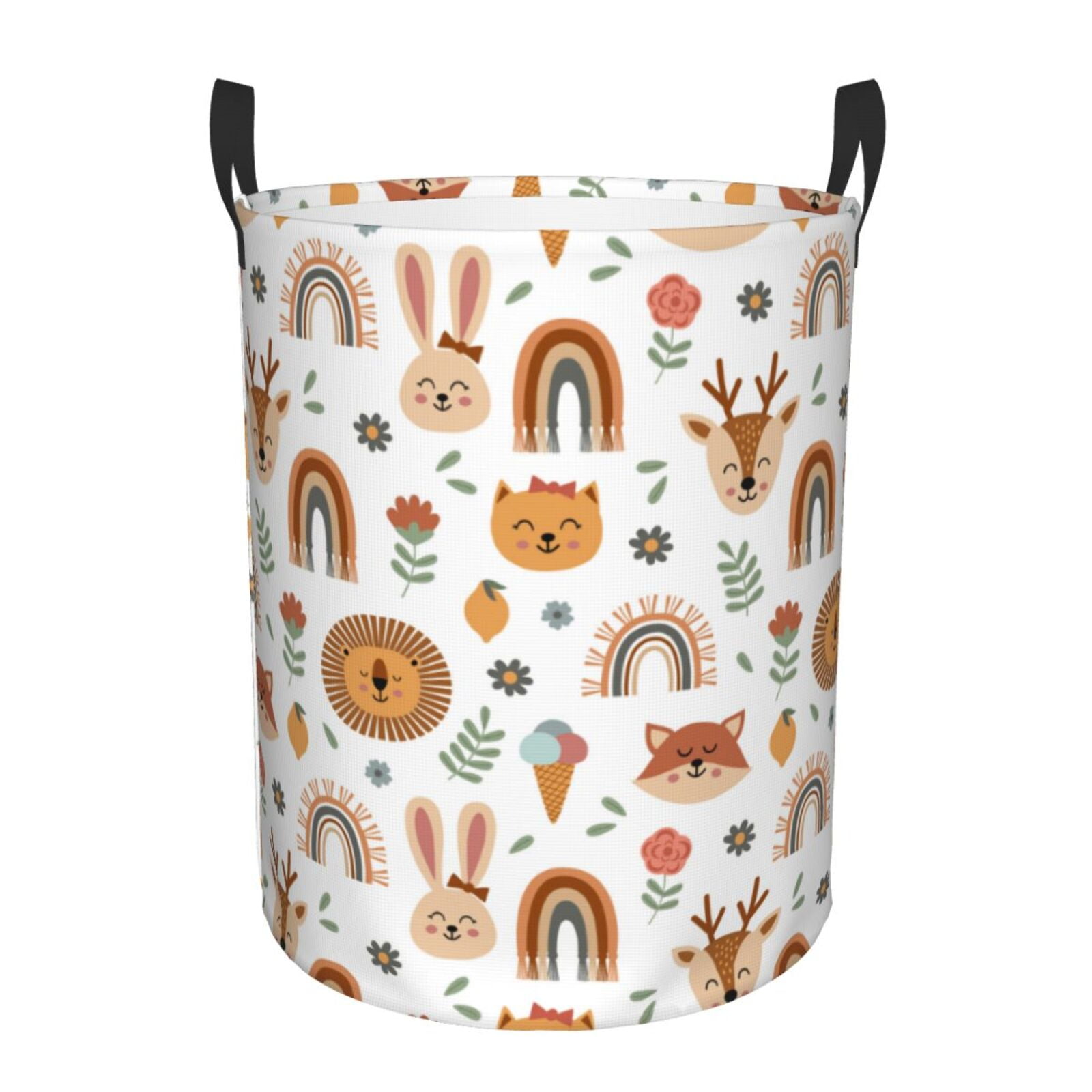 Laundry Basket, cute Rainbow Animal Laundry Hamper Waterproof Laundry ...