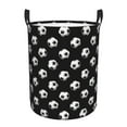 thumbnail image 1 of Laundry Basket, football soccer ball black Laundry Hamper Waterproof Laundry Bag Clothes Hamper Laundry Bin with Handles for Bedroom, Living Room, Kids Room, 1 of 6