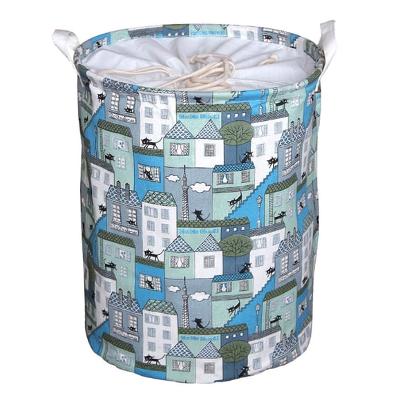 Laundry Baskets/Hamper Clothes Storage Wash Bag Waterproof Storage Barrel-Blue