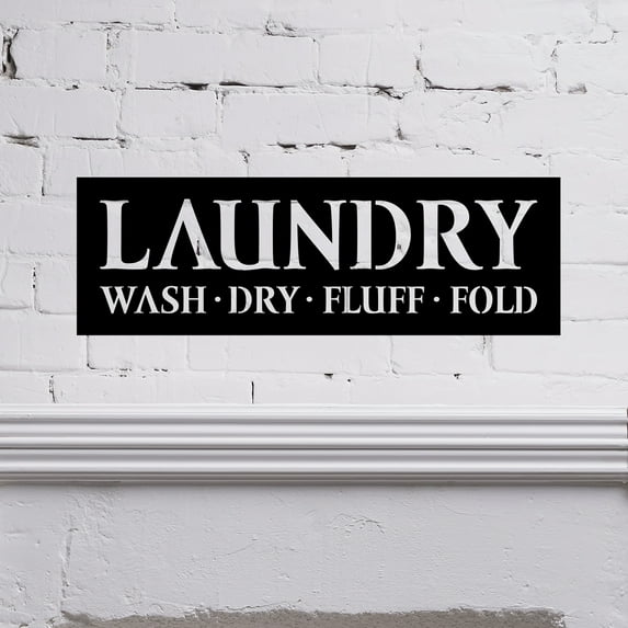 Laundry - Beautiful Solid Steel Home Decor Decorative Accent Metal Art Wall Sign