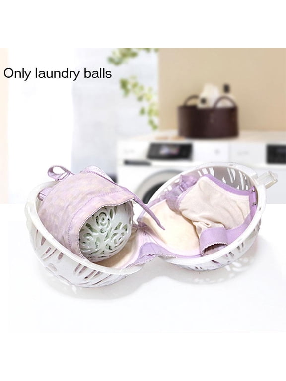 Laundry Bra Ball for Washing Machine Interlocking Plastic Bra Saver With Secure Lock Closure Washing Machine Agitator Balls for Keeps Bras in Shape, Prevents Stretching & Twisting