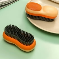 Laundry Brush Double-sided Bristles Multi-functional Soft Rubber Underwear Cleaning Brush Artifact Shoe Brush Soft Bristles Laundry Brush Household Cleaning Clearance Under $5