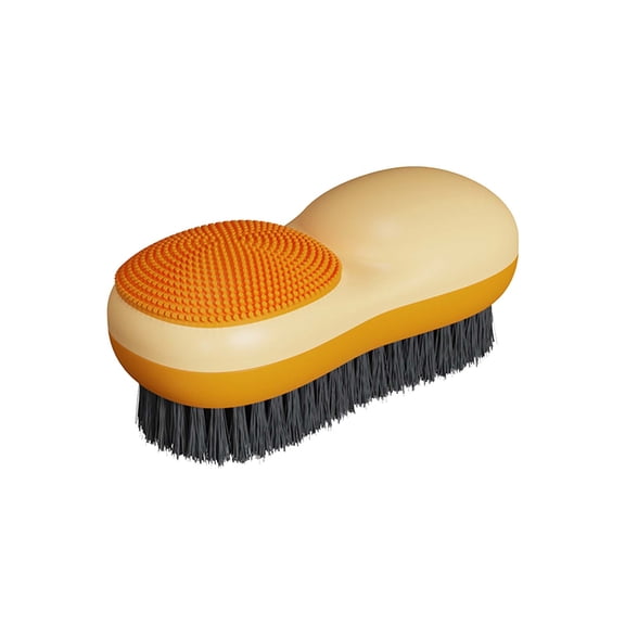 Laundry Brush for Shoes and Clothes,Double-Sided Soft Bristle Cleaning Brush, Multi-Purpose Scrub Brush for Household Cleaning, Bathroom Tile, Bathtub, and Garment Care, Non-Scratch Gentle Wash Brush