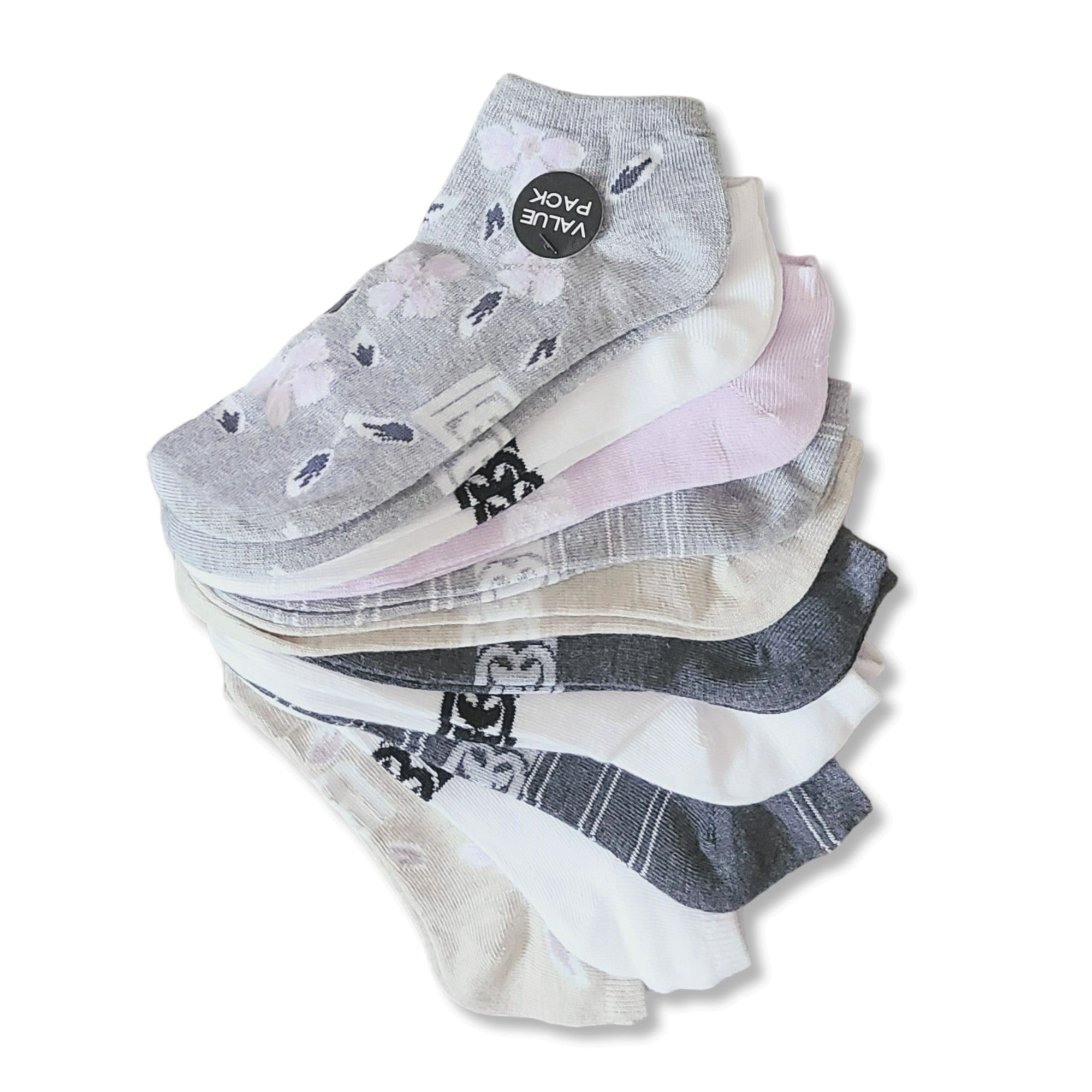 Laundry By Design Women's 10-Pk Assorted Patterned Low Cut