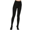 thumbnail image 1 of Laundry by Shelli Segal Women's Premium Fleece Lined Tights Black Size 2X, 1 of 3