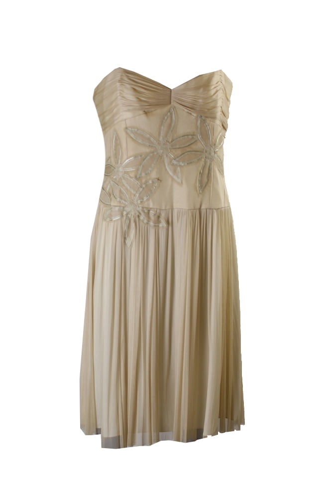laundry by shelli segal gold dress Laundry By Shelli Segal Black Beaded Dress 6