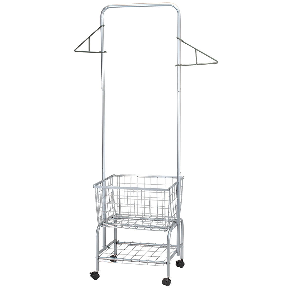 Laundry Cart with Hanging Rack