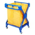 thumbnail image 1 of Laundry Cart with Wheels | 350 LBS Load | Foldable. Blue, 1 of 6