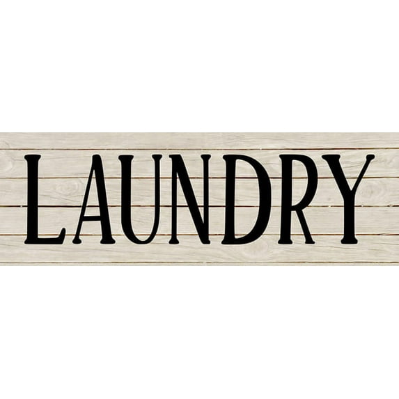 Laundry Chic White Farmhouse Wood Sign Wall Décor Gift 8x24 Wood Sign B3-08240028189