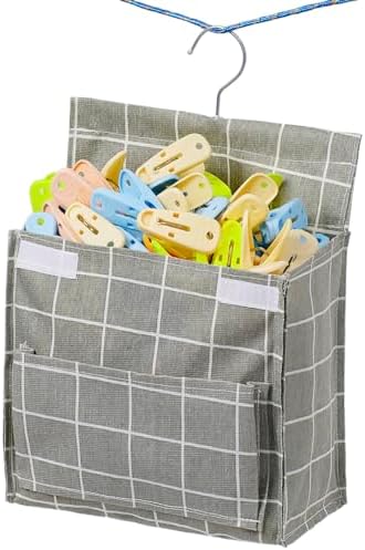 Laundry Clothespin Bag for Clothesline Outdoor, Waterproof Clothes pin ...