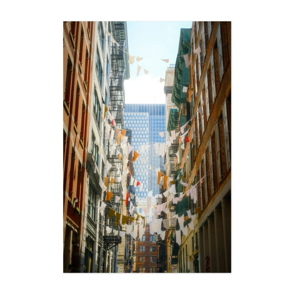 Laundry in Cortlandt Alley 02 - Manhattan New York Photography Cityscape Street Photography Architecture Vintage Travel Poster Industrial Unframed Wall Art Print 20 x 28 inches