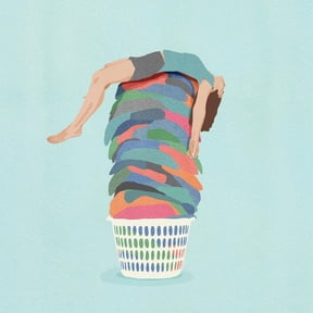 Laundry Day Funny Laundry Room Wall Poster, Unframed Paper Poster 8x10in