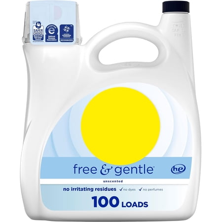 Laundry Detergent, 100 Loads, 132 fl oz, Laundry Detergent, Clean Laundry Detergent (Packaging may vary)