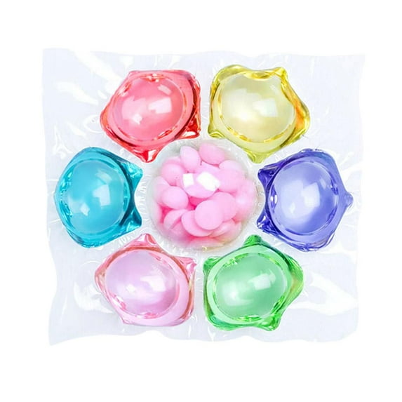 Laundry Detergent Beads, 7-in-1 Scent Booster Pods, Deep Clean Stain Remover, Softening & Antibacterial, Long Lasting Fragrance, Single Use Laundry Pods