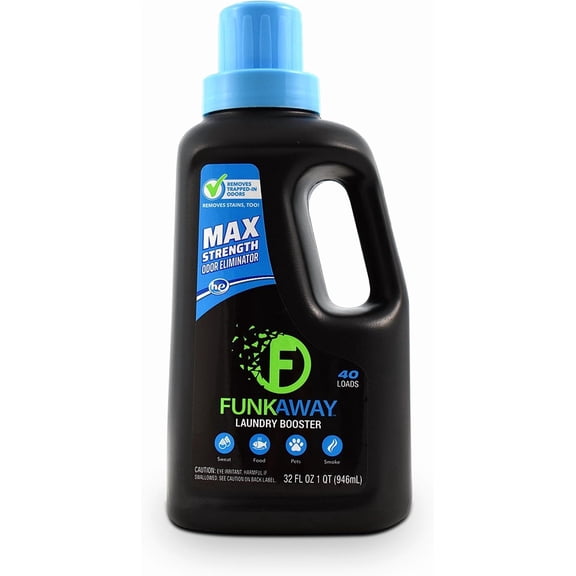 Laundry Detergent Booster, 32 oz., Eliminates Extreme Trapped-In Odors and Stains from Activewear, Sports Uniforms, Pet Bedding, Towels and Bed Linens