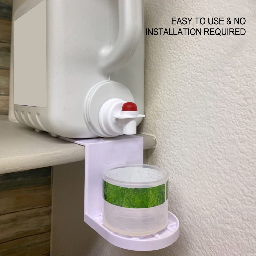 Laundry Detergent Cup Holder and Drip Catcher Set for Soap Dispenser