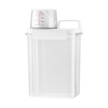 Laundry Detergent Dispenser, Laundry Bin Dry Grain Dispenser for Nuts Flour , 1.8L