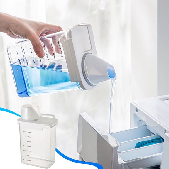 Laundry Detergent Dispenser for Laundry Room,48oz Fabric Softener Dispenser,Liquid Laundry Detergent Container,Laundry Detergent Organizer for Laundry Room Organization,1 Pack