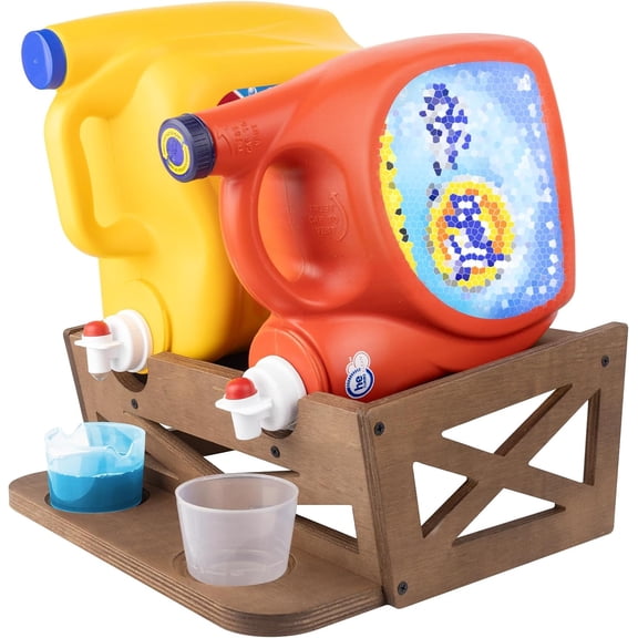 Laundry Detergent Holder,Can Hold 2 Bottles of Laundry Detergent,Holds up to 35 lbs.Wooden,Retro,Honourable (material:plywood)
