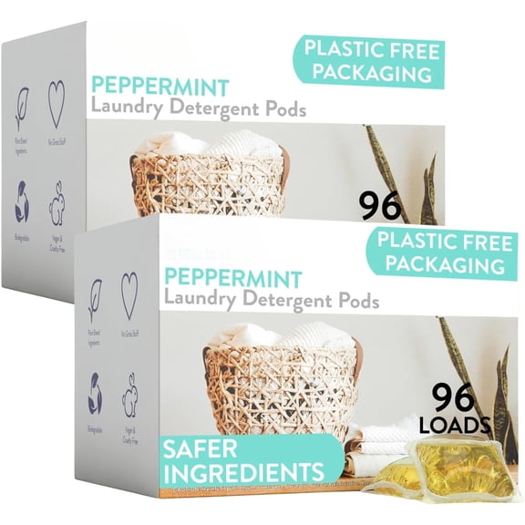 Laundry Detergent Pods - Hypoallergenic Laundry Pods - Ultra Concentrated, Recyclable Packaging, Stain Fighting