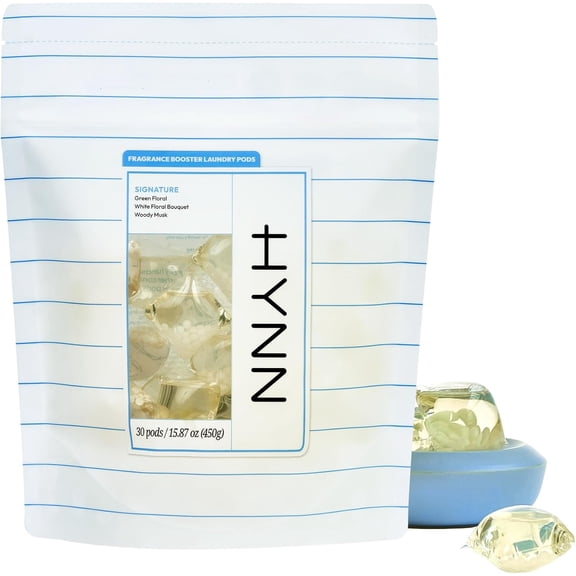 Laundry Detergent Pods, White Woody Musk Scent, Plant-Based Formula, No Harsh Chemicals, Safe for Sensitive Skin, Family-Safe Formula, Ultra Concentrated Laundry Pacs, HE Compatible, 30 Count