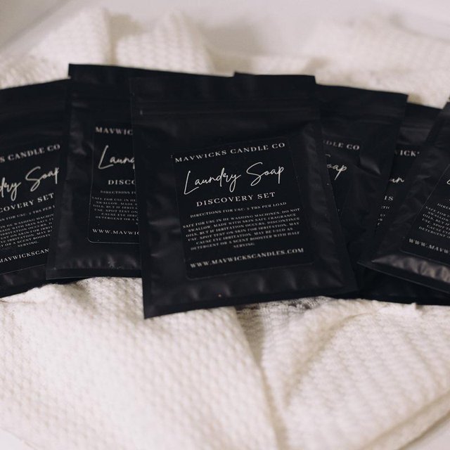 Laundry Detergent Sample Pack Enchanted Rouge, Luxe, Swindler