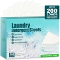 thumbnail image 1 of Laundry Detergent Sheets 200 Loads Unscented Laundry Soap Sheets Compact Lightweight Liquidless  Plastic Free Alternative to Liquid &  Detergent, 1 of 6