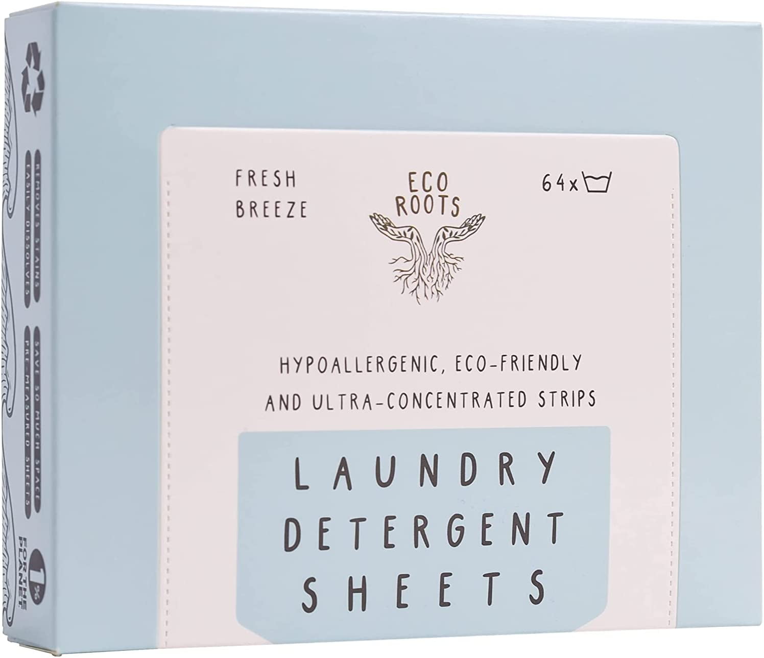 Laundry Detergent Sheets 64 loads ECO FRIENDLY Natural Fresh Breeze