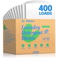 thumbnail image 1 of Laundry Detergent Sheets - Fragrance Free Laundry Sheets, 400 Loads, Eco-Friendly, Plastic-Free, Space Saving, Fast Dissolve & Hypoergenic, 1 of 5