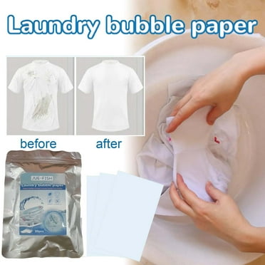 Laundry Detergent Sheets Fresh Scent - 60 Loads No Plastic Jug Concentrated Laundry Detergent 30 Sheets