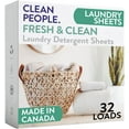 thumbnail image 1 of Laundry Detergent Sheets - Laundry Soap - Ultra Concentrated, Recyclable Packaging, Stain Fighting - Fresh Scent, 32 Pack, 1 of 5