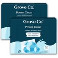 Laundry Detergent Sheets, Power Clean Dissolving Washer Sheets (2 Pack 64 Loads) Tough Stain