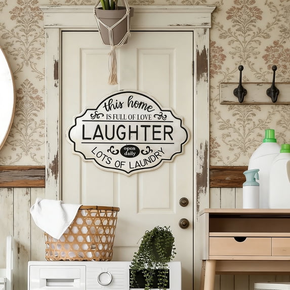 Laundry Door Sign Laundry Signs for Laundry Room Decor Laundry Room Signs Large Metal Laundry Room Wall Decor