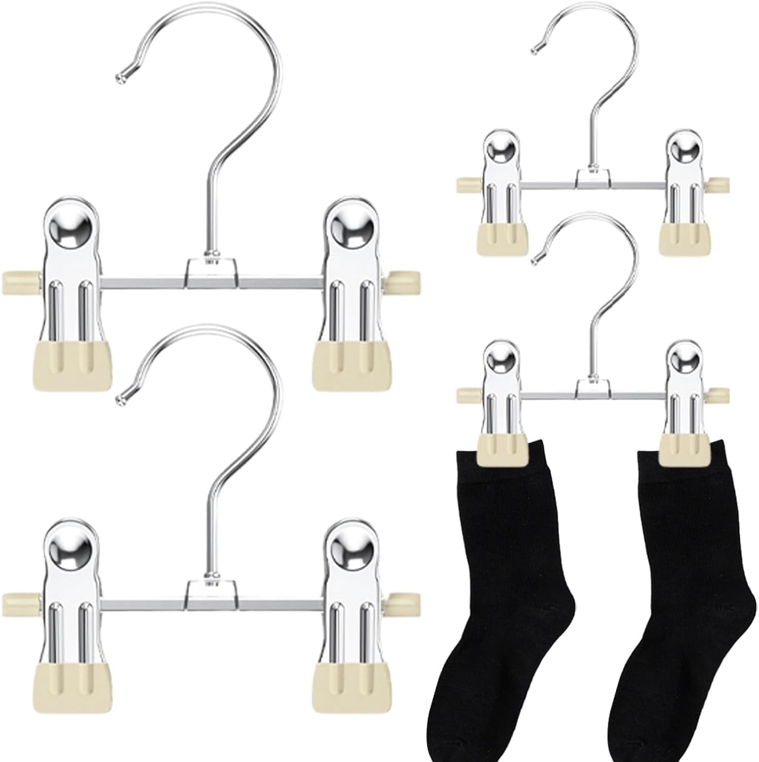 Laundry Drying Rack, 10Pcs Women Pants Hanger Hooks, Space Saving ...