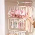 thumbnail image 1 of Laundry Drying Rack Clothes Hanger, Stainless Steel Clothes Drying Rack Sock Hangers Windproof Clip and Drip Hanger for Drying Socks, Bras, Towel, Underwear, Diapers, 1 of 6