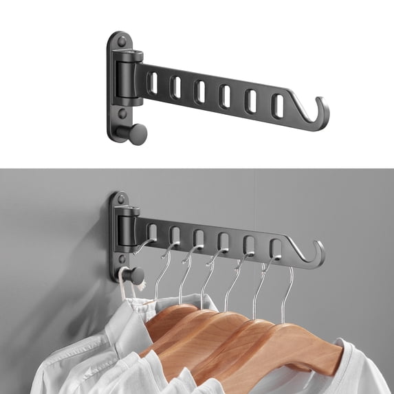 Laundry Drying Rack Wall Mounted Clothes Drying Rack Clothes Hanger White