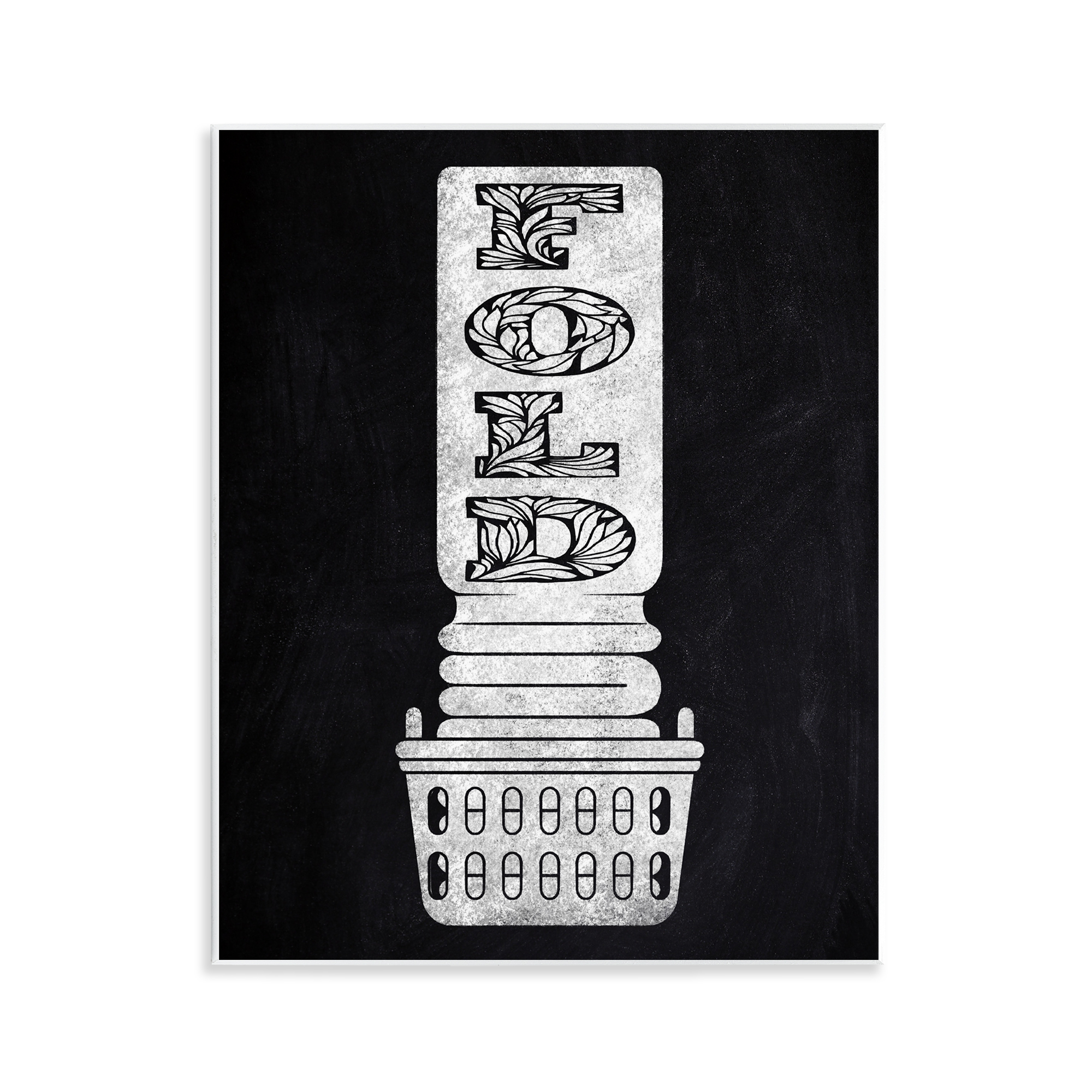 Laundry Fold Ornate Letters Wall Plaque Art, design by Marcus Prime