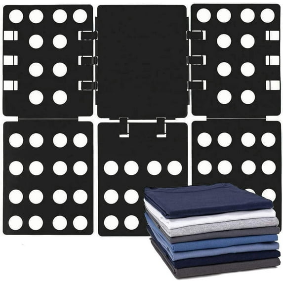 Laundry Folding Board Easy and Fast Convenient Movable for Pants Jeans for Travel(Black)